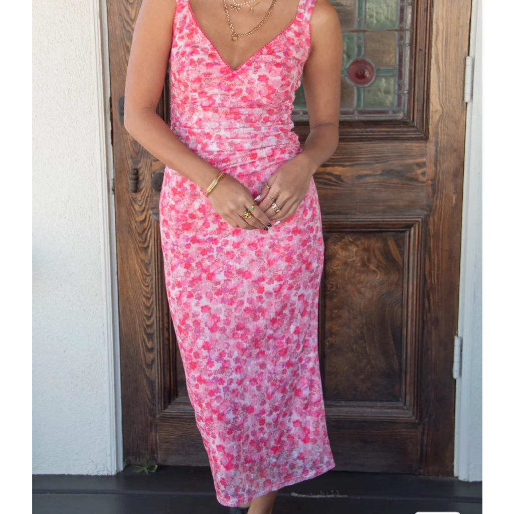 Nwt Nectar Clothing Sleeveless Stretch Lace Midi Dress — image 8 of 8